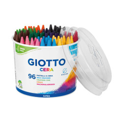 CERA POT 96 CRAYONS A LA CIRE COLORIS ASSORTIS